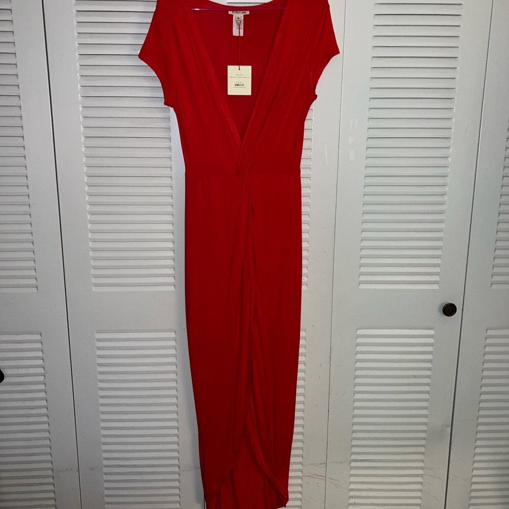 Fierce Red high low dress